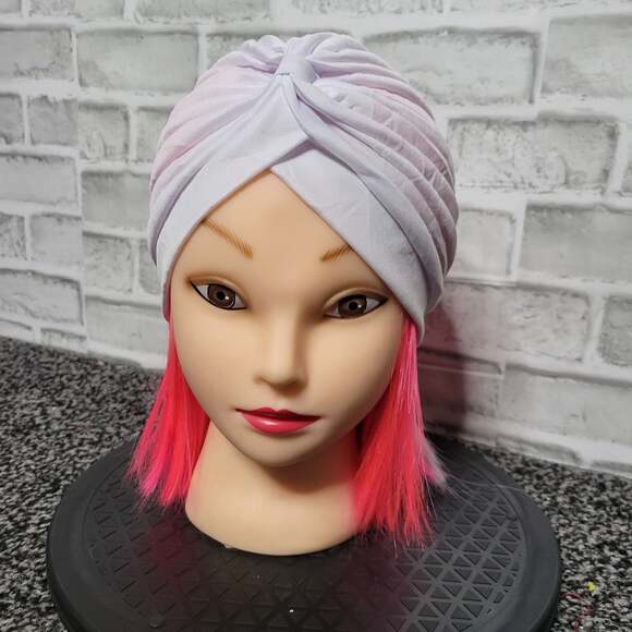 Vintage Inspired White Turban Hat, OSFM - Picture 1 of 4